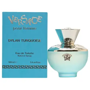 Versace Dylan Turquoise Pour Femme Eau de Toilete Spray 3.4