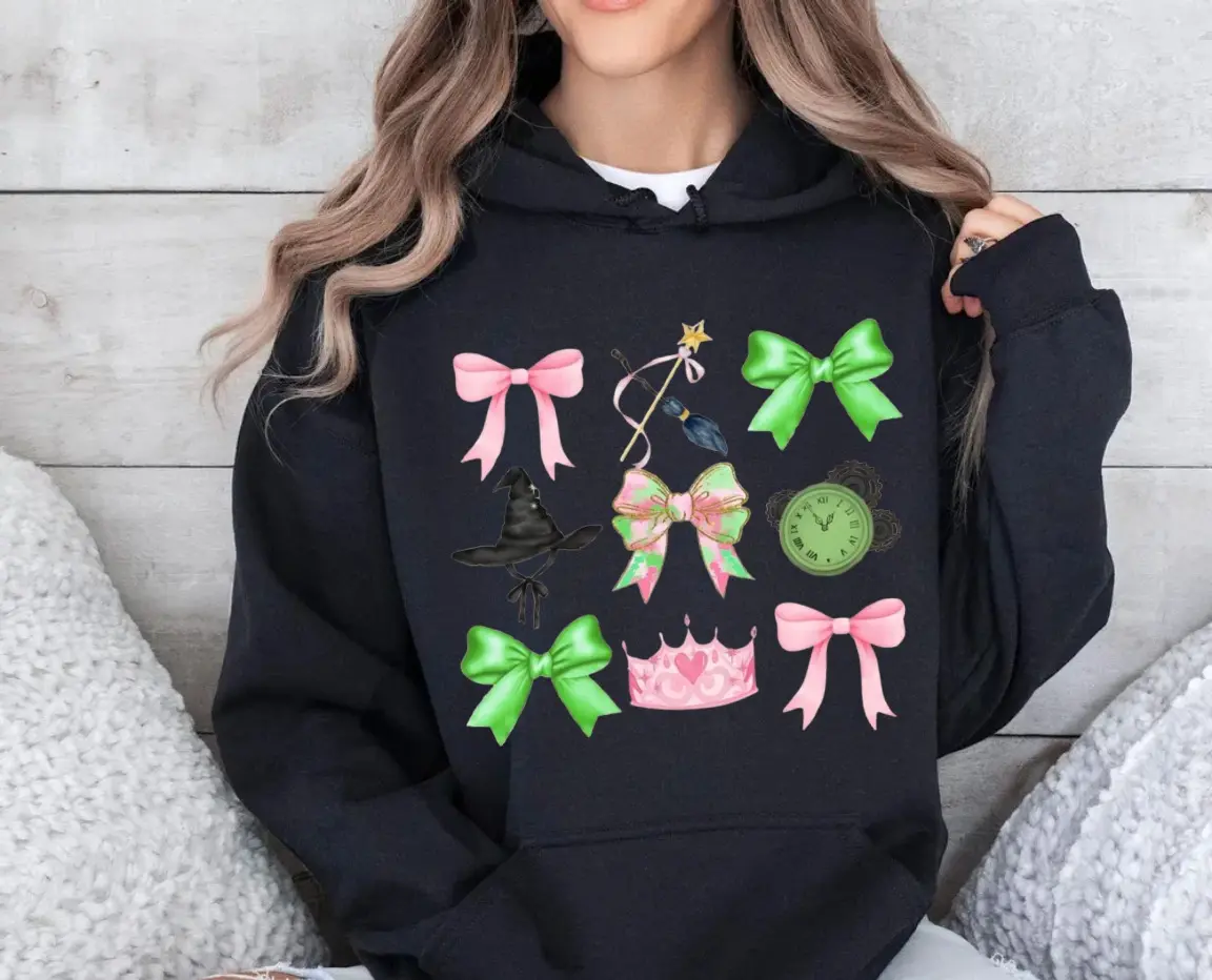 Wicked Oz Shirt, Changed For Good Sweatshirt, Wicked Defy Gravity Hoodie, Wizard Of Oz, Pink Goes Good With Green Sweater, Unisex Sweater Pullover Tee