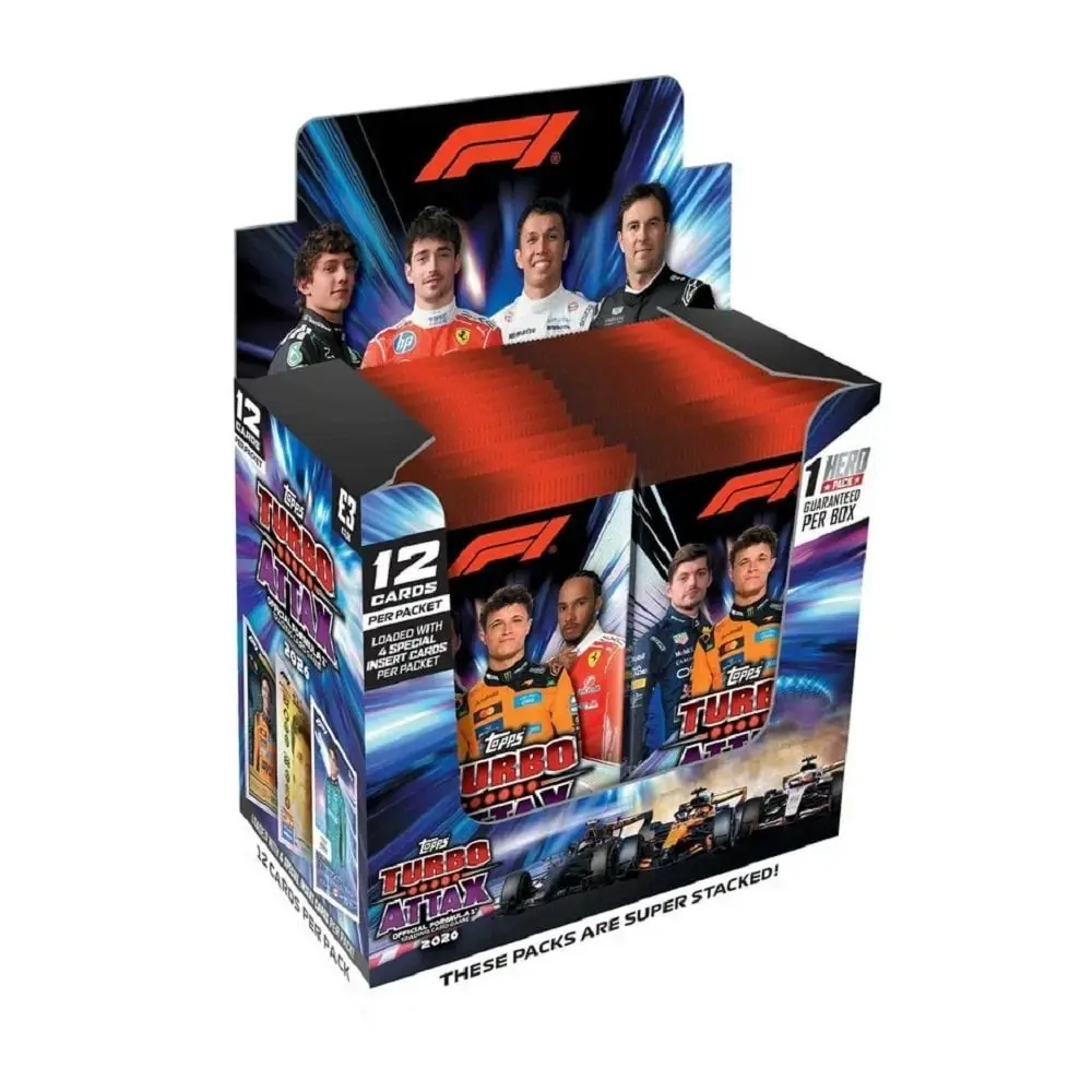 Topps: Turbo Attax Formula 1 Cards : Sealed Booster Box F1 2026 : 24 Packs sohochic