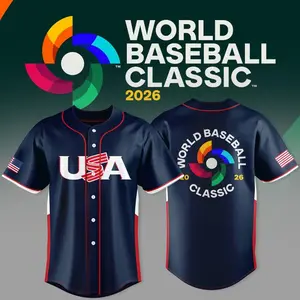 Limited Edition 2026 World Baseball USA Team Jersey: Get ready for the 2026 World Baseball Classic with this Trending jersey #TeamUSA #WBC2026 #WorldBaseballClassic #USABaseball #UnitedStates #BaseballJersey #WBC #DaikinPark
