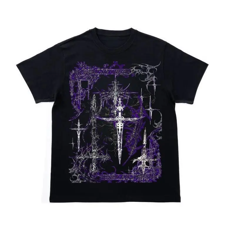 Vintage Dark Mystic Sigil Graphic Tee | Y2K Gothic Grunge Streetwear Unisex T-Shirt | Retro Occult Aesthetic | Trending Graphic Tee