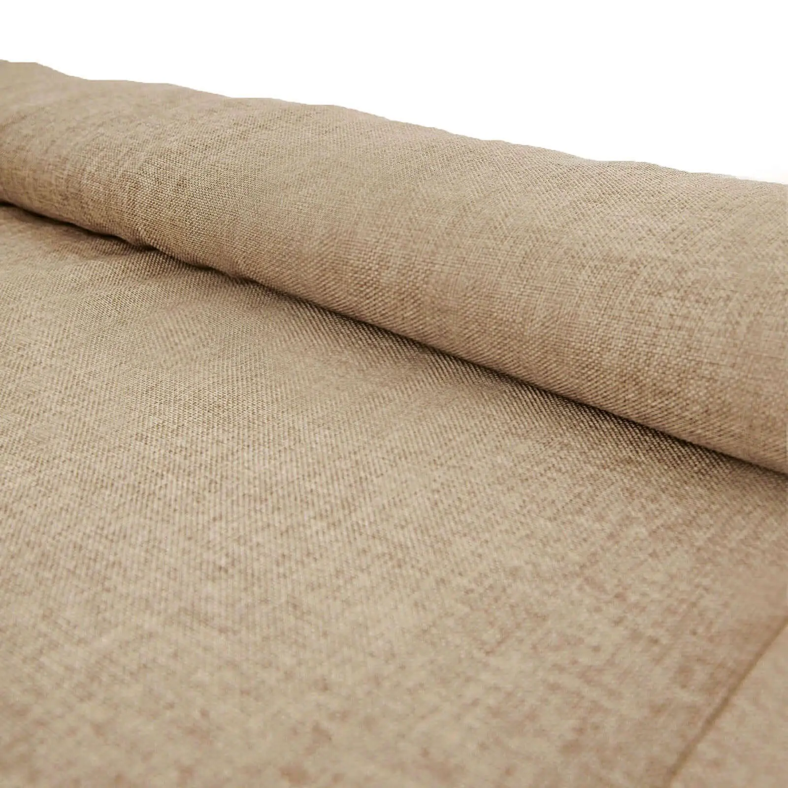 Natural Faux Burlap Fabric Roll - 54"x10 Yards Jute Linen DIY Fabric Bolt, Rust Runner for Wedding Decor, Boho Vibe Indoor/Outdoor Textiles