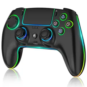 Wireless PS-5/Pro No-Drift Controller for PlayStation 5 & PC - Features 2 Macro Back Buttons, No-Drift Hall Effect Sticks, Linear Triggers, 6-Axis Gyro, RGB Lighting, Touchpad, Dual Vibration, Turbo & Audio Jack
