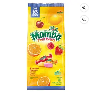Storck Mamba Fruit Chews Variety Pack Chewy Candy 42.4 oz Sweet Snack with Over 205 Pieces