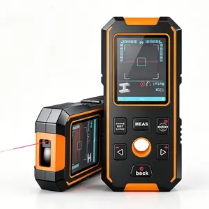 Stud Finder Wall Scanner with Laser Distance Meter, 5 in 1 Rechargeable Stud Detector with Digital Level, Fast Accurate Detection for Wood Metal AC Wire and Pipe, 40M Laser Measure, HD LCD Display and Voice Prompt