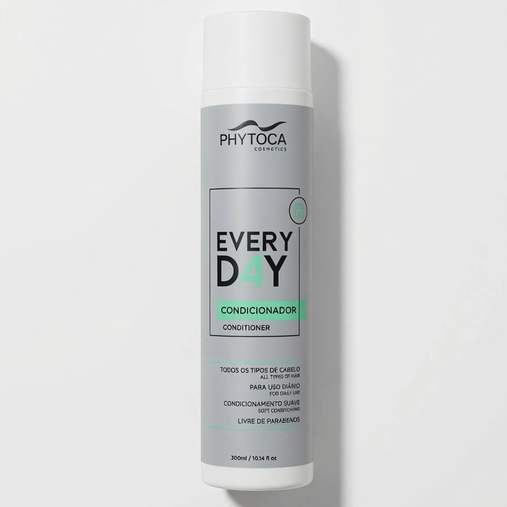 Phytoca Every Day Liquid Conditioner with Hydrolyzed Collagen for Shine, Targets Hair Ends & Smoother Feel, Paraben-Free for All Types, Single 300 mL, Daily Use, Conditioning