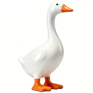 Viral Trendy Desk Goose Statue, Cute Resin Desktop Goose Figurine for Desk Decor, Aesthetic Desk Accessories for Office, Home, Dorm, Cute Room Decor, Perfect Housewarming Gift, Holiday Gift, Desk Decorations for Home Office, Cute Office Decor for Women