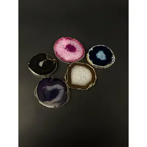 Agate Crystal Coasters Set