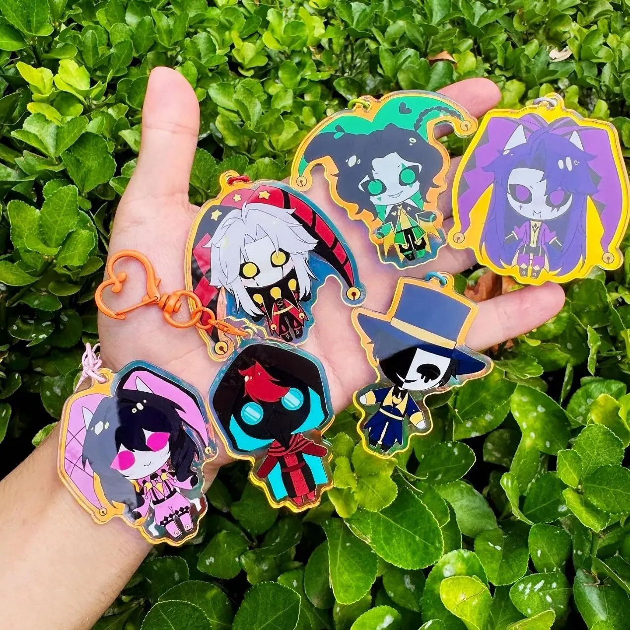 The Freak Circus Glitter Acrylic Keychain | Chibi Bag Charms for Fans & Collectors
