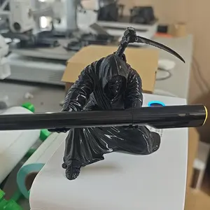 Dead God Design Pen Holder, 3D Printed Desktop Organizer, Stylish Desk Accessory, Ideal Gift for Friends and Colleagues, Ninja Japanese Style, Pencil Holder