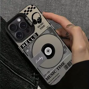 Colorful Shockproof Music Player Phone Case, Suitable for iPhone 17 Air/16 Plus/15 Pro Max/14 Pro/13/12/11 and other Mobile Phone Cases, as a Birthday/Holiday Gift for Family and Friends, Music Enthusiasts/CY85
