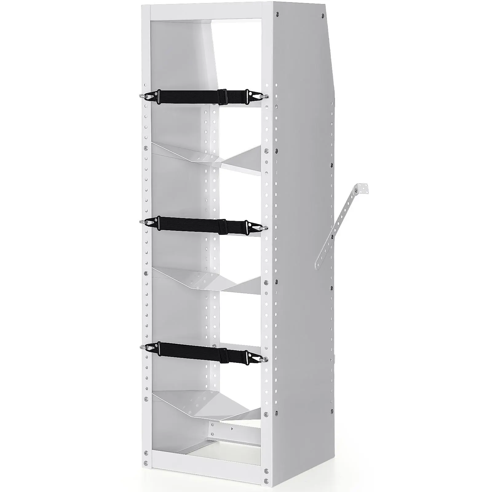 VEVOR Refrigerant Tank Rack,  with 3 x 30-50lb Bottle Tanks, Cylinder Tank Rack 14.64x13.97x46.06 in, Refrigerant Cylinder Rack Gas Cylinder Racks and Holders for Freon, Gases, Oxygen, Nitrogen Adjustable Organiser