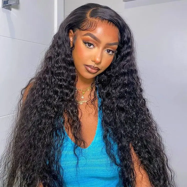 Megalook Water Wave Glueless Transparent Lace Front Wigs Pre-everything Put on Go Wig for Women Black Natural Hairline Beginner Friendly #Summervibes