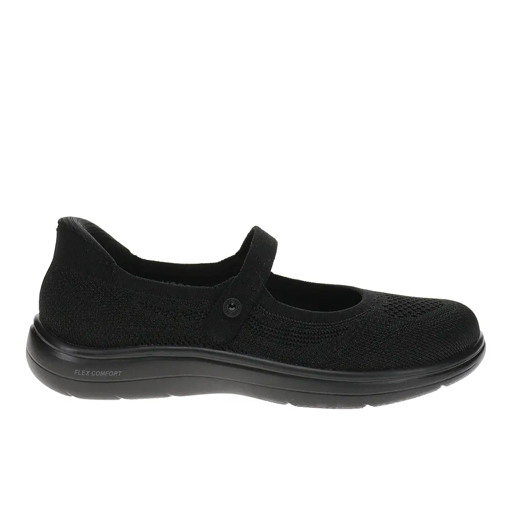 Skechers Womens Slip-Ins On-The-Go Flex Radiant Mary Ann Slip On Flats Casual - Black