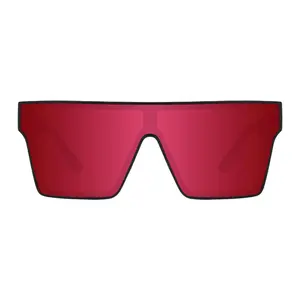 innsol Eyewear Sydney 110103 Unisex Stylish Red Lens Sunglasses with Black Frame for Fashionable Protection