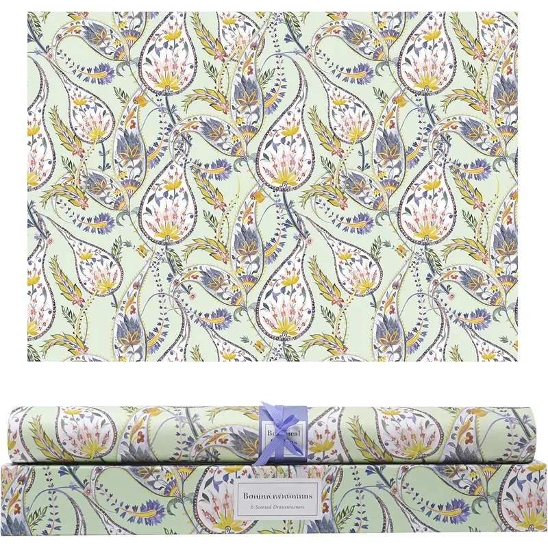Scented Drawer Liners for Dresser Fragrant Paper Liner for Drawers Cabinet Shelf Linen Closet and Kitchen Scent Liners Non Adhesive (Botanical Dreams)