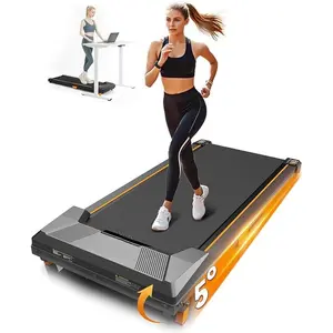 Walking Pad Treadmill, Incline Under Desk Treadmill 330lbs Capacity, 2.5HP Portable Treadmills for Home, Compact Treadmills Mini Walking Pad, Running Machine with Remote Control