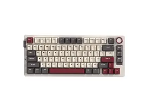 Rosewill NEON S75 Tri-Mode Wireless Gaming Keyboard - Gasket Mount for Superior Typing, 75% Layout with Knob, Hot-Swap, RGB, PBT Keycaps & Brown Switches