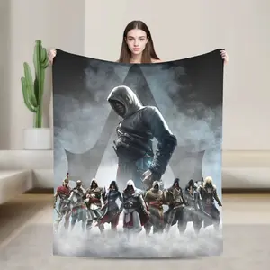 A-Assassins C-Creeds  Blankets Airplane Travel Personalised Soft Warm Bed sprea,A multi-functional and beautiful blanket suitable for decoration, use and as a gift. Add some fun to your home