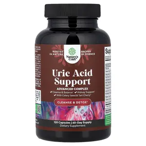 Nature's Craft Uric Acid Support With Celery Seed & Tart Cherry, 120 Capsules