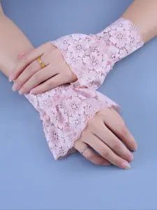 Women's Vintage Elegant Elastic Lace Fingerless Arm Sleeves, Stylish and Comfortable Arm Covers, Perfect for Casual and Formal Wear