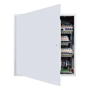 fathersdaygift VEVOR Access Panel for Drywall Ceiling, 24x 24 Inch Plumbing Access Panels, Reinforced Access Door, Heavy-Duty Steel Wall Hole Cover, Easy Install Removable Hinged Panel for Wiring Cables, Silver