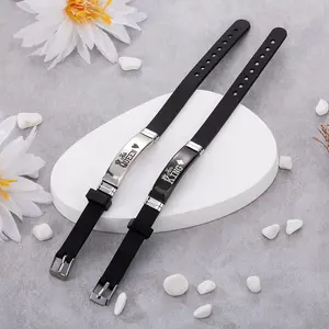Couple Crown Pattern Leather Bracelet Set - Adjustable His and Hers Jewelry