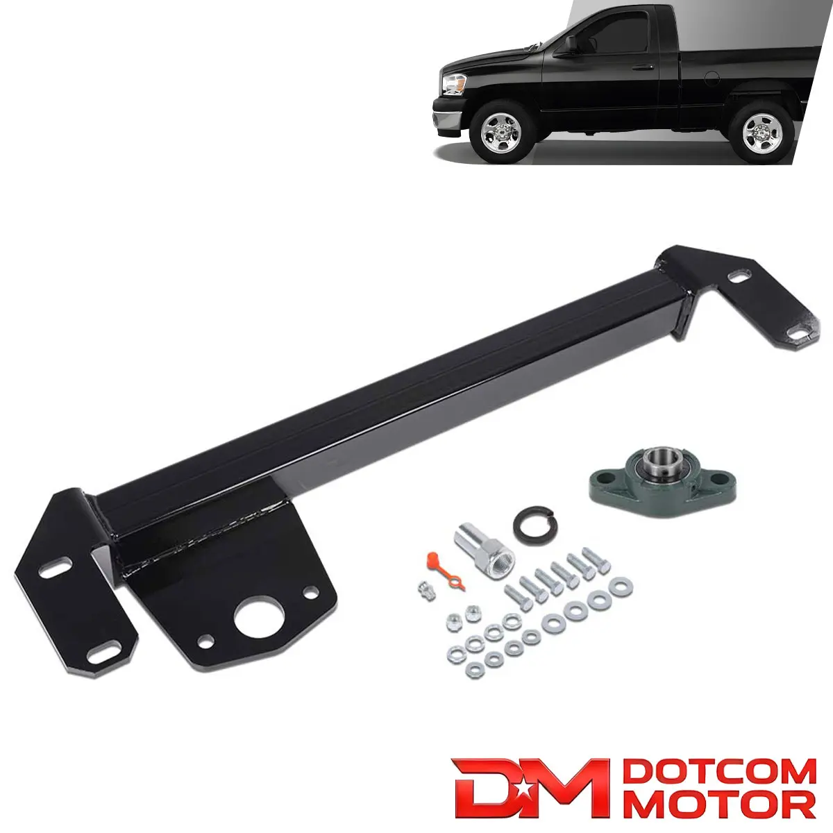 Front Steering Gear Box Stabilizer Bar Support Brace Fit For 94-02 Dodge Ram 1500 2500 3500 4WD Track Bar Sector Shaft Tightener