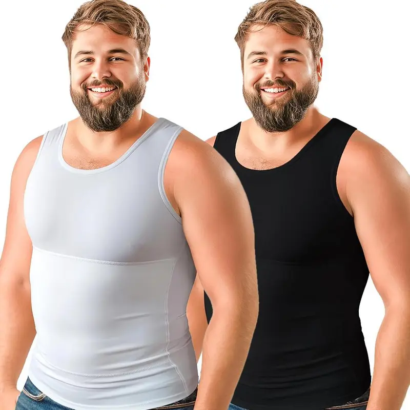 Compression Vest  Body Shaper Tank Tops Workout Undershirts Body Shaper Crew Neck Shapewear Tanks Top Compression Shirt