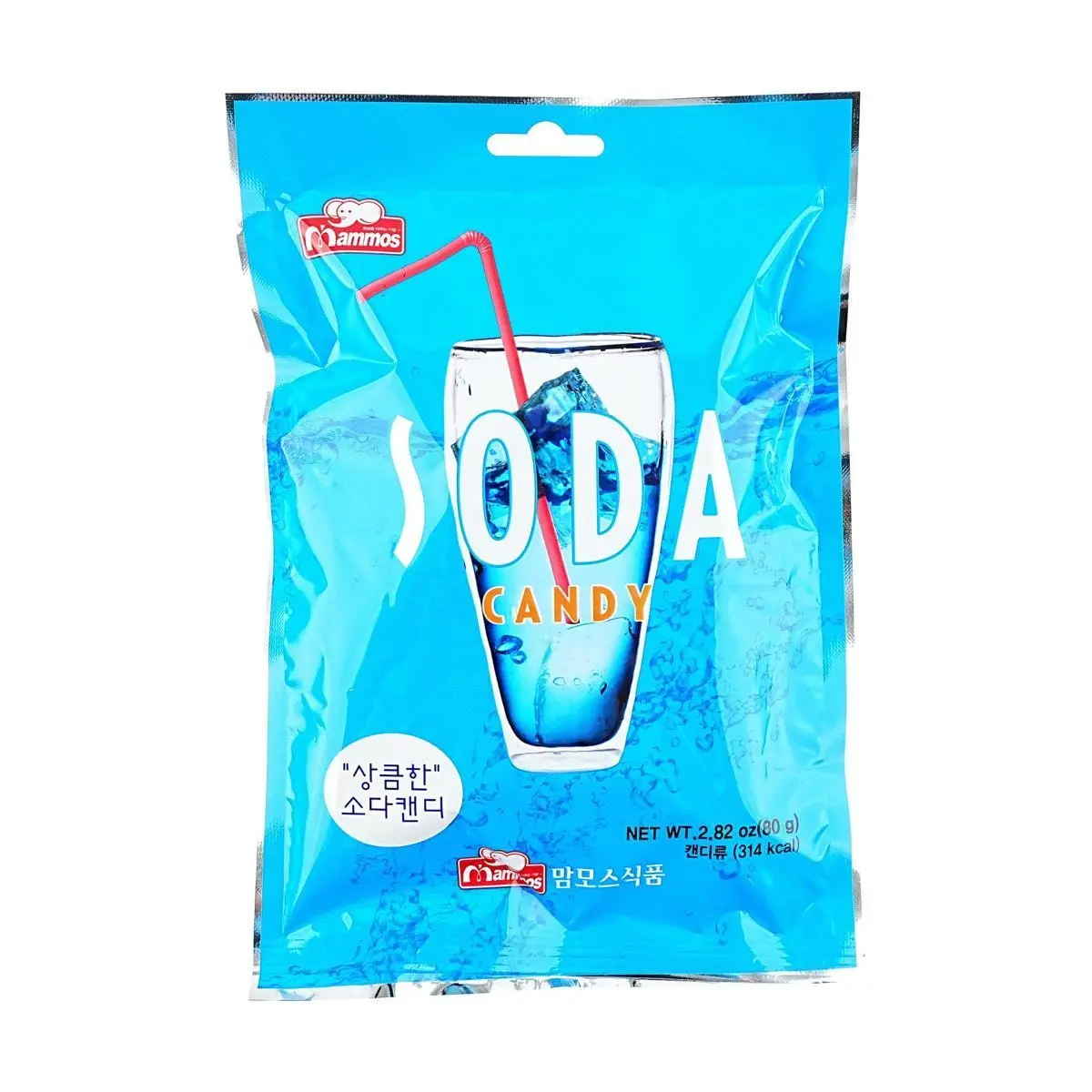 Mammos Korean Soda Candy - Fizzy & Refreshing Sparkling Sweet Treats, 80g