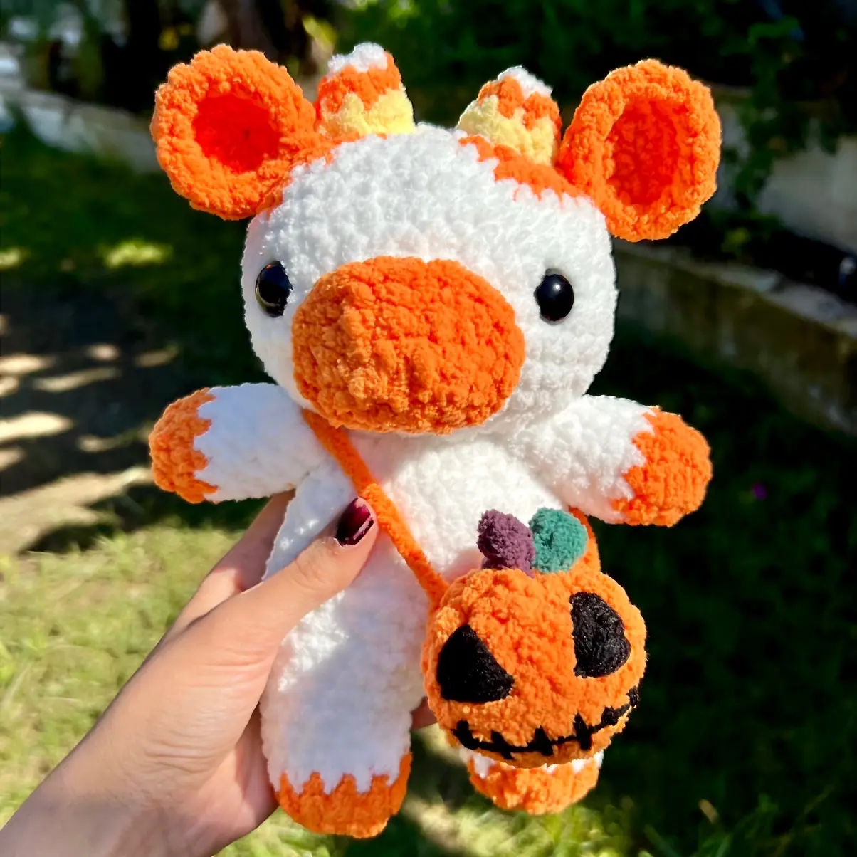 Halloween cow crochet