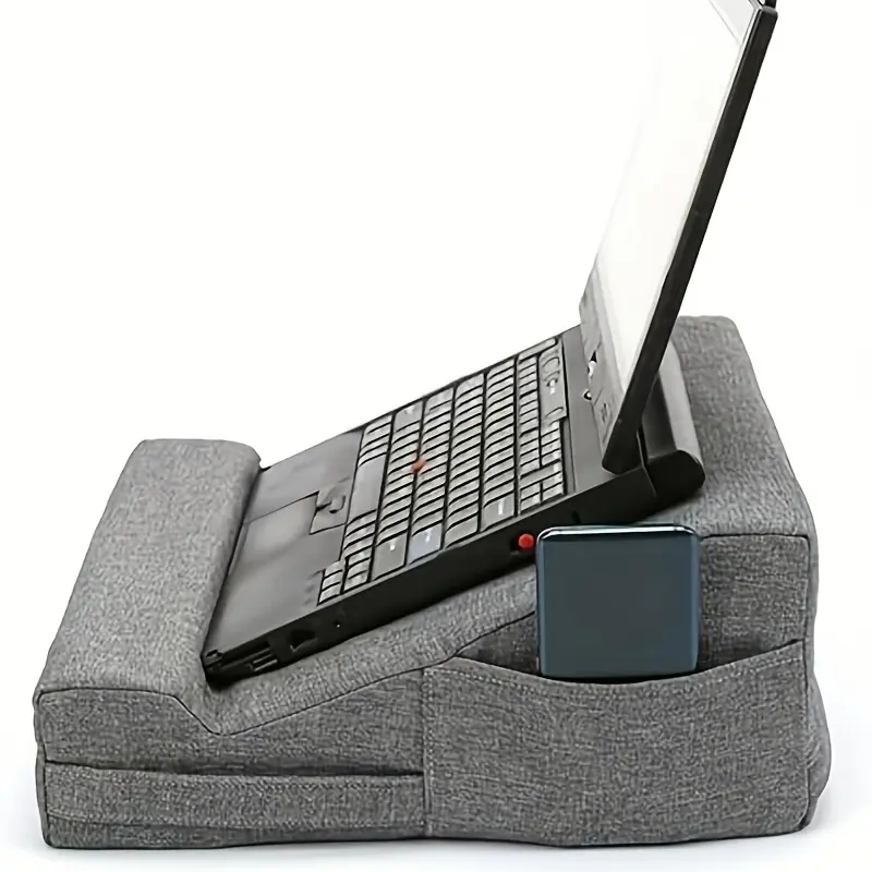 Ergonomic Laptop & Tablet Cushion Support - Adjustable Height, Comfortable Angle for Prolonged Use, Ideal for Reading & Working, Laptop Stand for Couch, Tablet Support, Computer Stand, Adjustable Ergonomic Holder