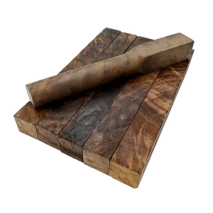 Burled Highly Figured Walnut Pen Blanks - 3/4" x 3/4" x 5" (5 Pcs)