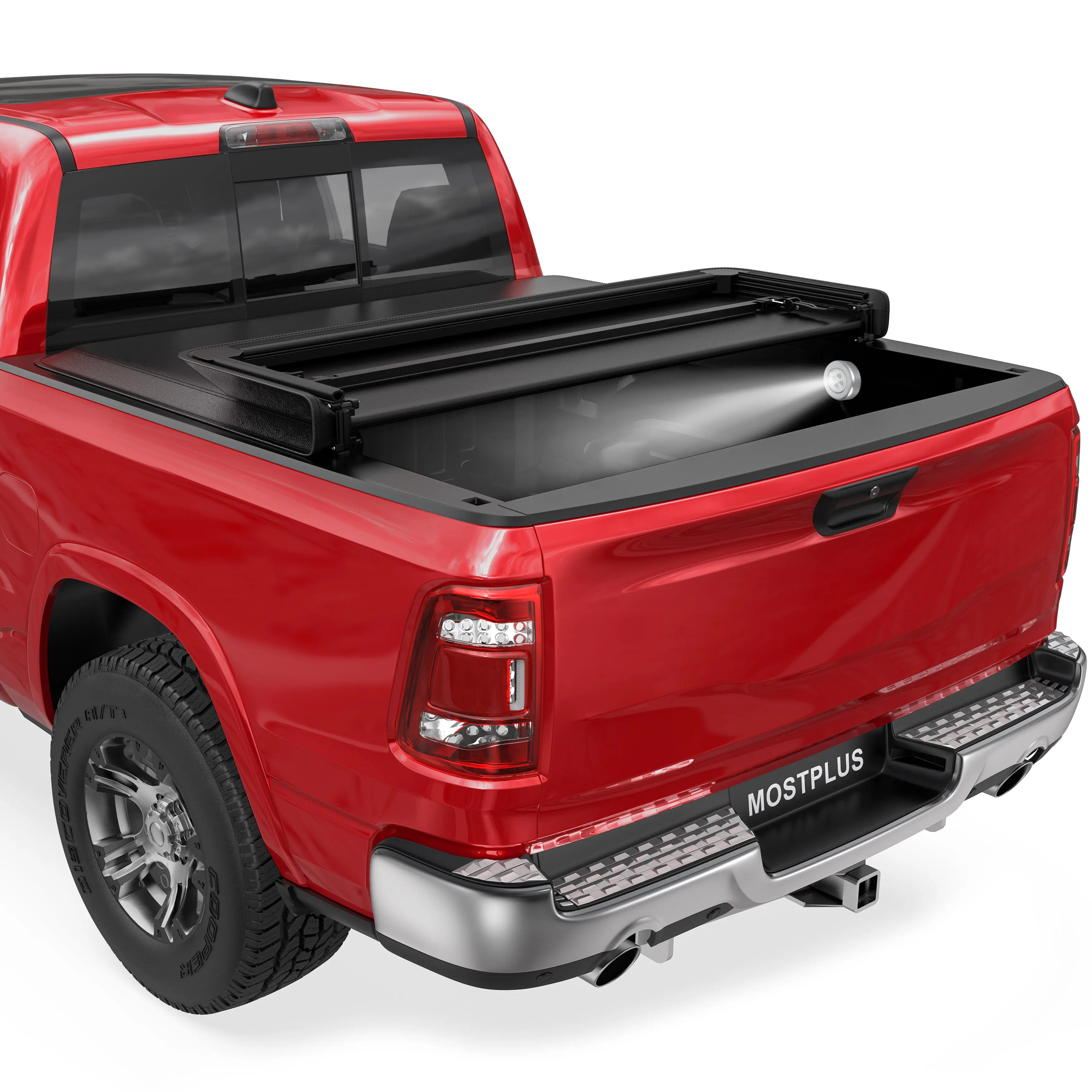 MOSTPLUS For 2002-2026 Dodge Ram 1500 2500 3500 Inclu. Classic & New Body Fleetside Soft Folding Tonneau Cover Truck Bed Cover without RamBox