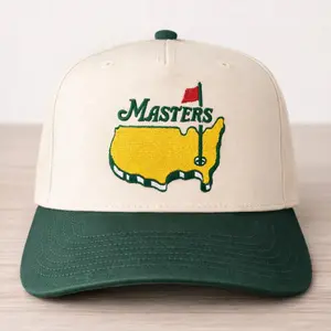 Masters Golf Inspired Embroidered Hat, Augusta Style Golf Cap, Vintage Dad Hat Adjustable, Golf Tournament Baseball Cap, Trending Golf Lover Gift for Men Women
