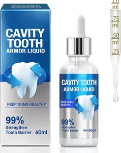 Cavity Tooth Armor Liquid, 100% Herbal Teeth Repair Serum with Propolis & Tea Tree Oil, Relieves Tooth Sensitivity & Strengthens Tooth Barrier, Protects Gum Health & Freshens Breath, 60ml