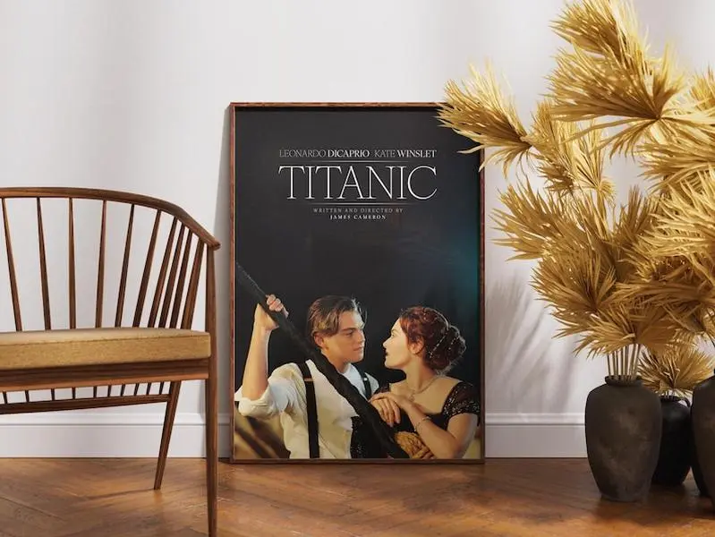 Titanic Poster, Printable Wall Art, Movie Lovers Gift, Film Poster, Wall Decor