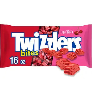 Bites Cherry Flavored Licorice Style, Chewy Candy Bag, 16 oz