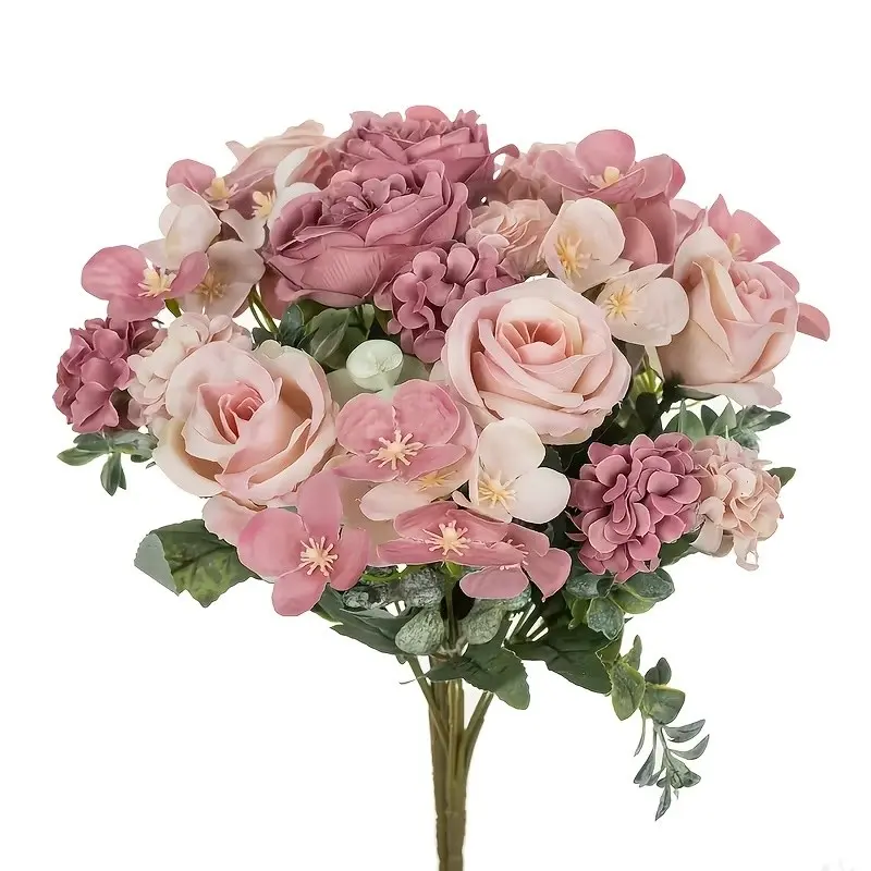 Realistic Fake Peony Bouquet, UV Resistant Plastic Material, Perfect for Weddings & Home Decor, Ideal Spring Summer Decoration, Flower, Artificial Flower Decoration