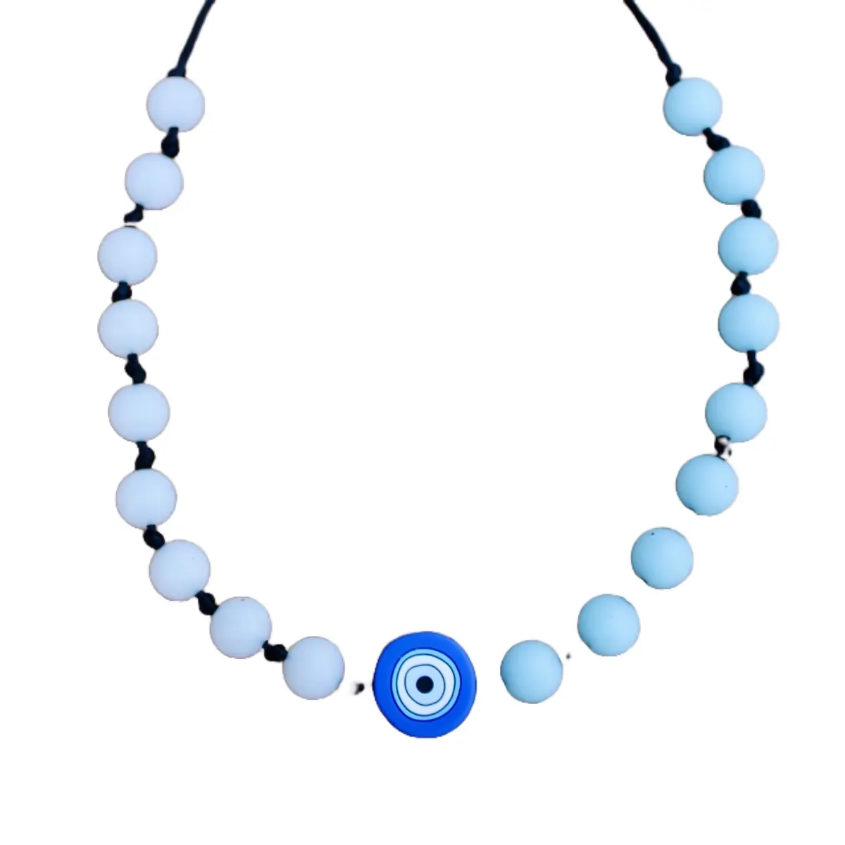 Nune Sensory Silicone Evil Eye Nursing Necklace for Moms - Perfect for Breastfeeding