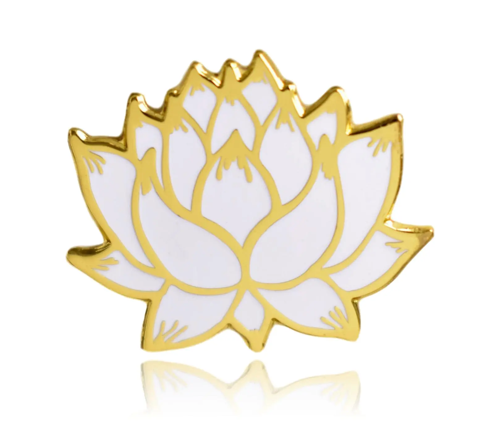 Lotus Flower Hard Enamel Lapel Pin