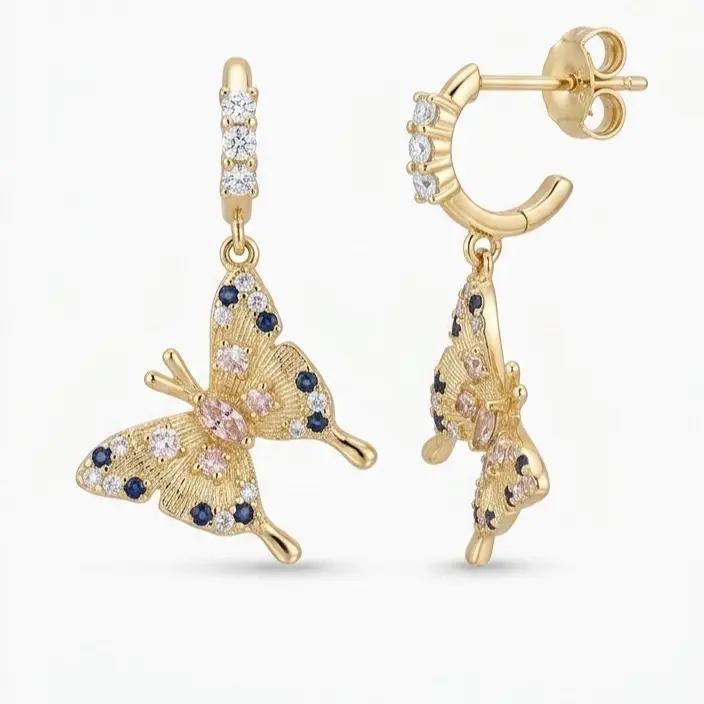 Butterfly-Design Earrings