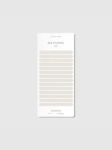 Bar Planner Sticker Set