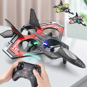 Foam Remote Control Airplanes Planes for Kids, Remote Control Planes Fighter Jet with Light, 360° Flip Fighter Jet Toy, Gifts for Kids Boys