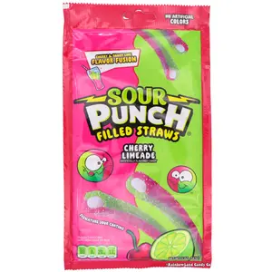 Sour Punch Filled Straws - Cherry Limeade