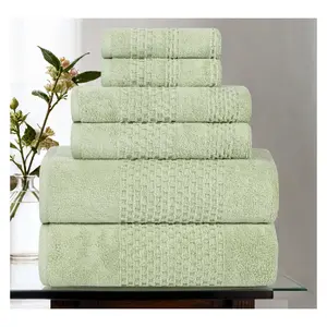 Superior 6-Piece Playa Zero Twist Cotton SolidTowel Set