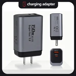 150W Dual-Port Super Fast Charger – USB-C & USB-A Power Block for MacBook, iPad, Samsung & More
