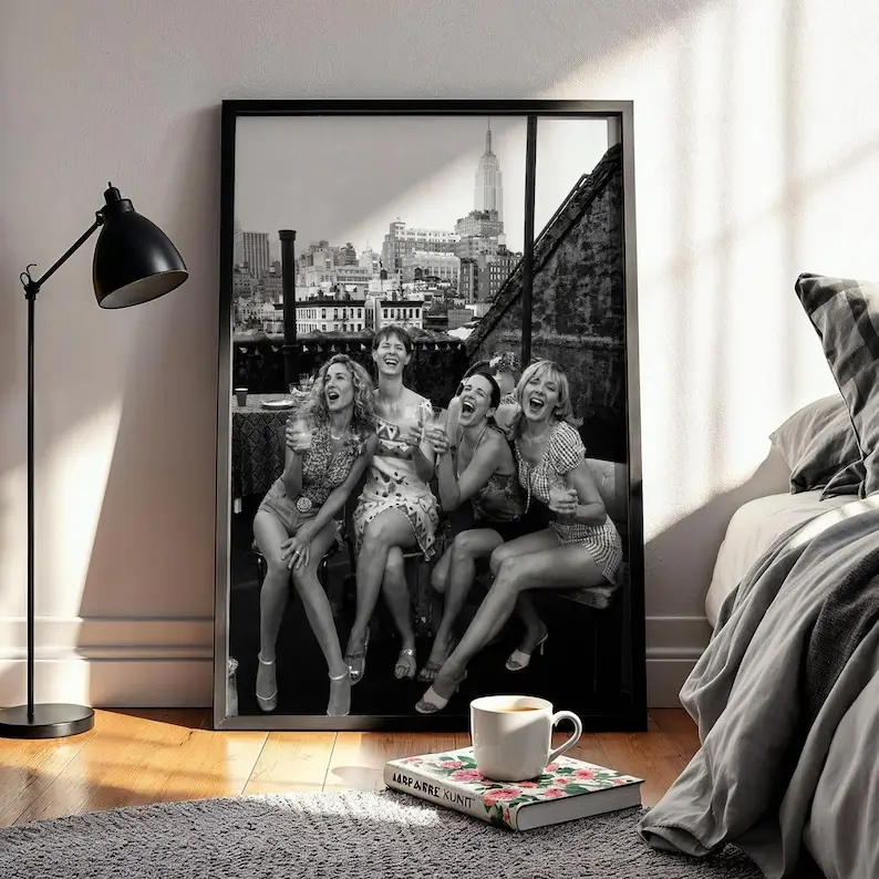 Sex and the City Print, SATC Black and White Wall Art, Vintage Print, Photography Prints, Museum Quality Photo Art Print