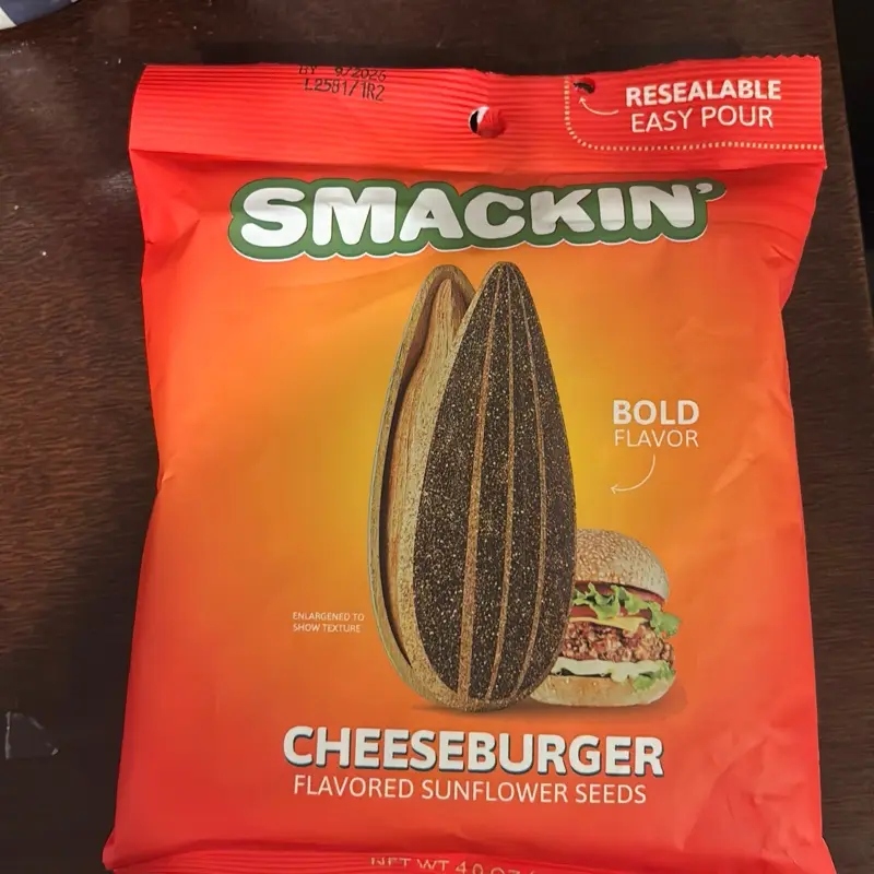 Smackin Sunflower Seeds- CheeseBurger Flavored