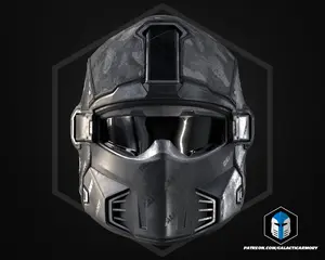 Helldivers 2 – RS89 Shadow Paragon Helmet |  Display & Cosplay Helmet